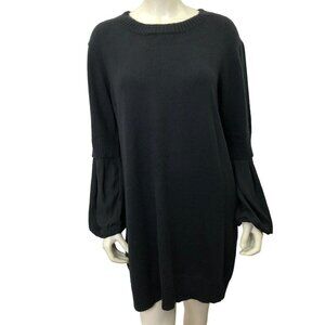 VINCE CAMUTO LAYERED LOOK BLACK SWEATER‎ Dress LG NEW WITH TAG